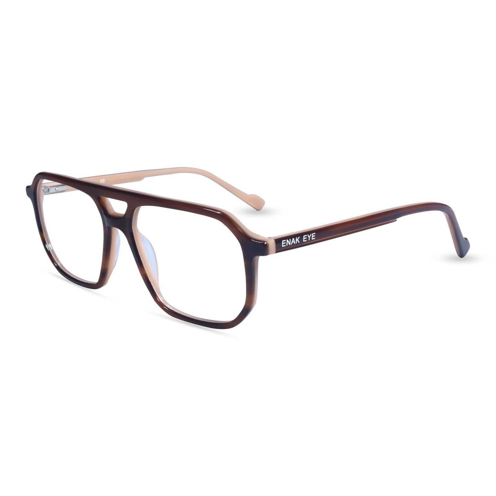 Enak Eye Full rim double bridge square frame