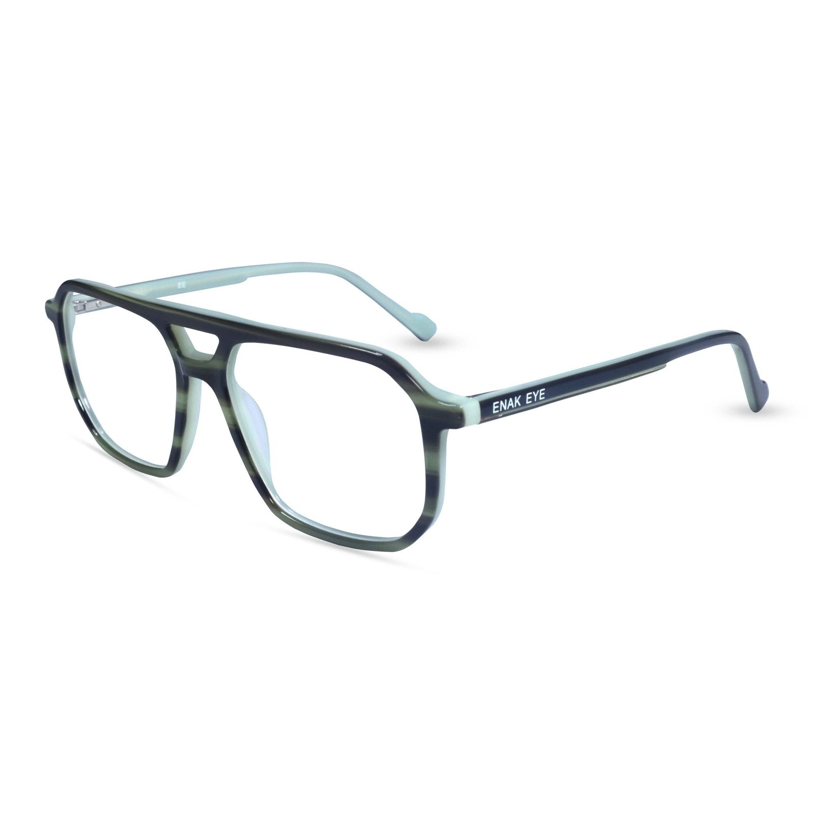 Enak Eye Full rim double bridge square frame